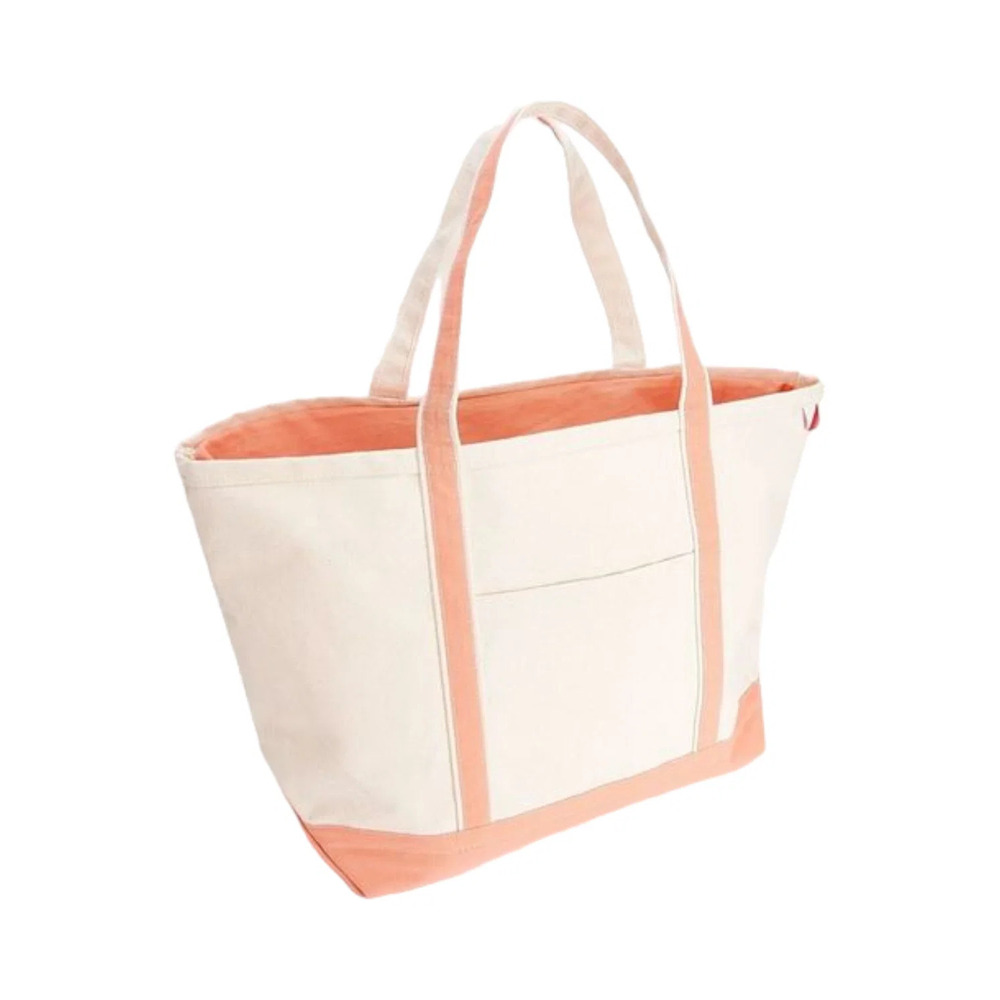 Shorebags Large Canvas Boat Tote Coral